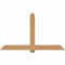 Ekena Millwork Eugene Smooth Timber Gable Bracket, Western Red Cedar, 72"W x 42"H x 3 1/2"D x 5 1/2"F, 14/12 Pitch GBW072X42X0406EUG00SWR - alternate 1